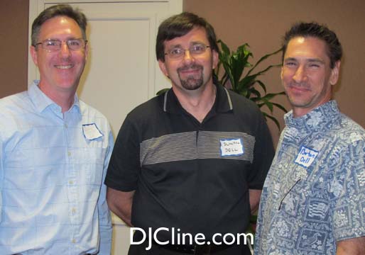 Together with a few colleagues from Dell. I'm on the left. That's Aurelian Dumitru (Hadoop Chief Architect) in the center. And Barton George (Dell Cloud Evangelist) is on the right.